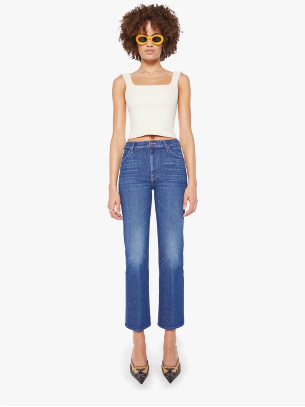 MOTHER Kick It Flood Do Not Disturb Hi Rise Straight Leg New With Tags Size 31